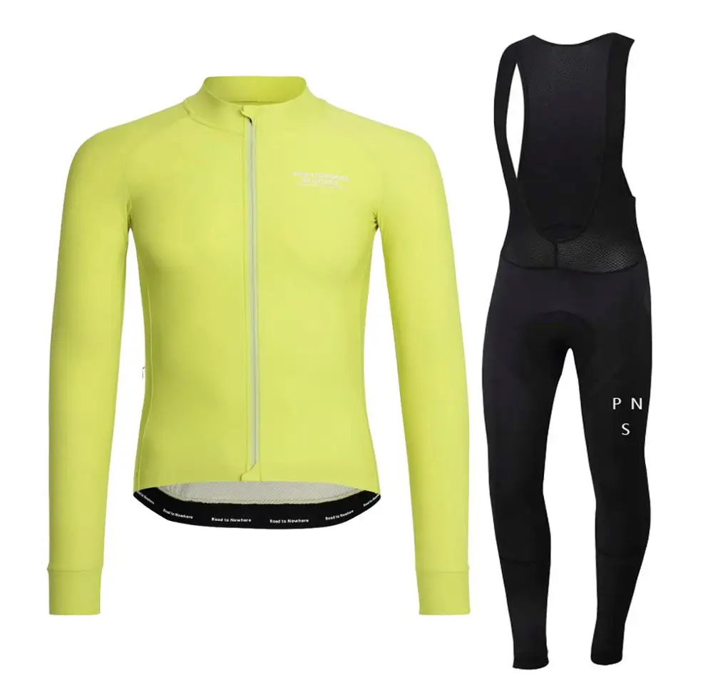 8 Winter Cycling Clothes PNS Long Sleeve Clothing Riding Jersey Set Thermal Fleece Maillot Ropa Ciclismo Invierno Keep Warm - Цвет: 8