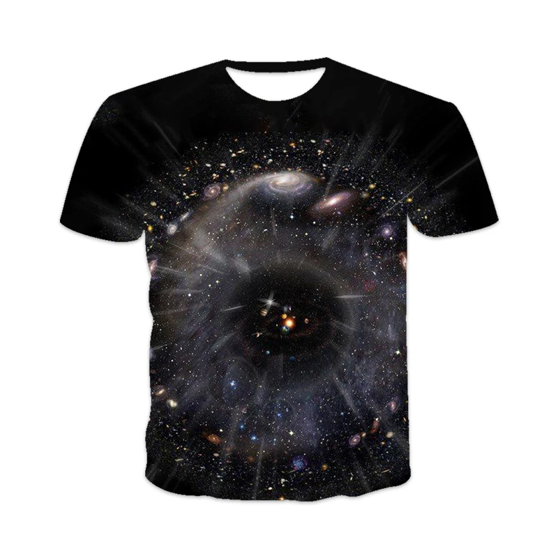 

2021 new design 3D printing T-shirt vast universe style series beautiful Galaxy series seller original design