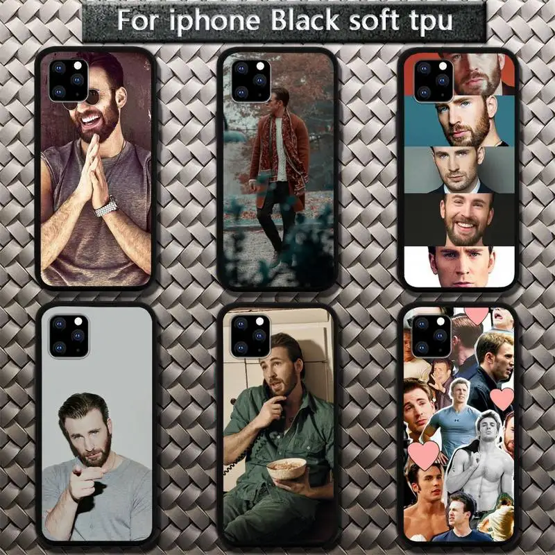 

Chris Evans Phone Case for iphone etui 11 12 pro se 20 max xr xs x 7 8 6s plus mini Fundas Coque cover