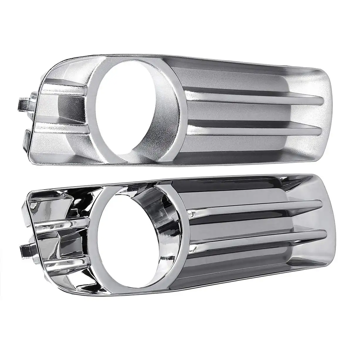 

ABS Chrome Front Bumper Fog Light Driving Lamp Hood Trim Cover For Chrysler 300 2005-2010 Driving Light Cover Primed Grill Trims