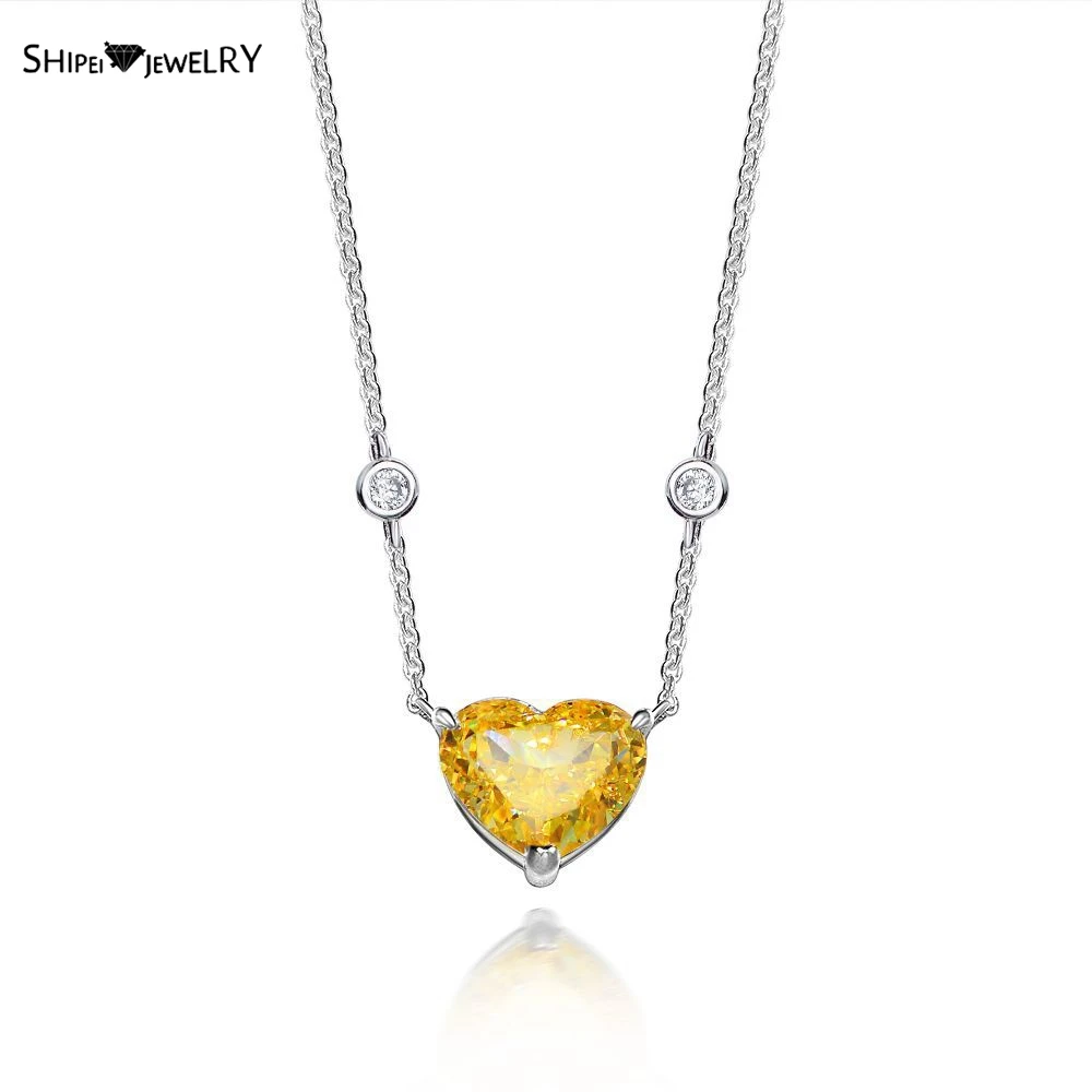 

Женский кулон из серебра 925 пробы, с муассанитом 4 карата