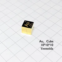metal gold cube au high purity 10x10x10mm currency investment elemen collection lab research development experiment