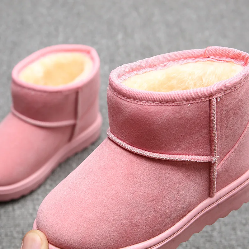 Зимние ботинки для детей Детская обувь Сезон осень зима Однотонные девочек