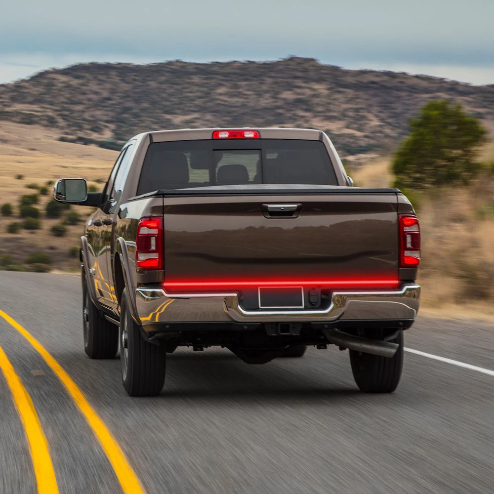 

OKEEN 24V Car LED Flexible Strip Running Turn Signal Brake Reverse Tail Light for Pickup Traile 200cm SUV RV Van Towing Vehicles