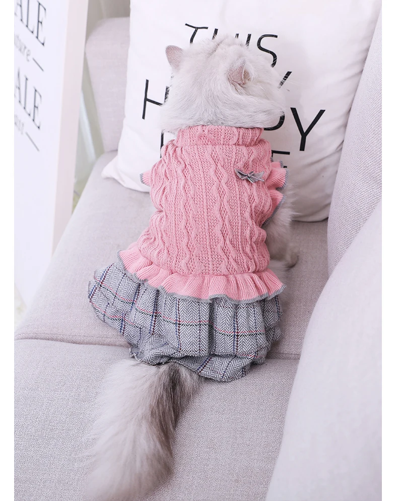 HOOPET собака одежда теплая,vestidos para perritas верхняя одежда для щенков костюм для животного пальто зимняя одежда для собак мягкий свитер Костюмы для маленькие собачки чихуахуа