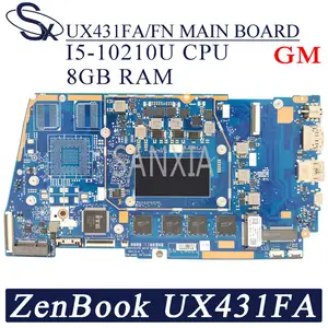 kefu ux431fafn laptop motherboard for asus zenbook 14 ux431fa ux431fn ux431f original mainboard 8gb ram i5 10210u gm free global shipping