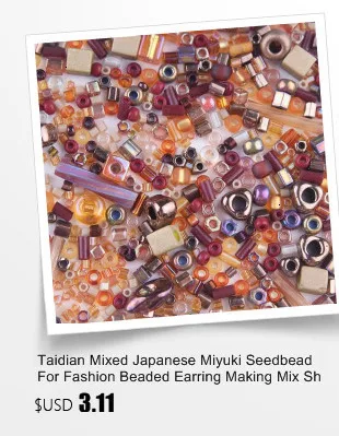 Тайдиан Miyuki Delica Seed Bead 11/0 для Broderie De Perles Francaises непрозрачный белый DB200 1,6x1,3 мм около 1000 штук