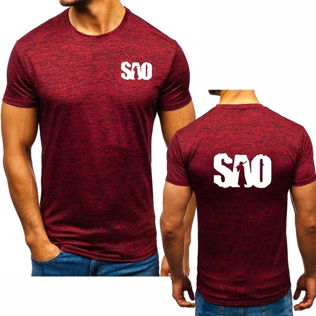 Футболка мужская хлопковая с коротким рукавом модная Повседневная рубашка