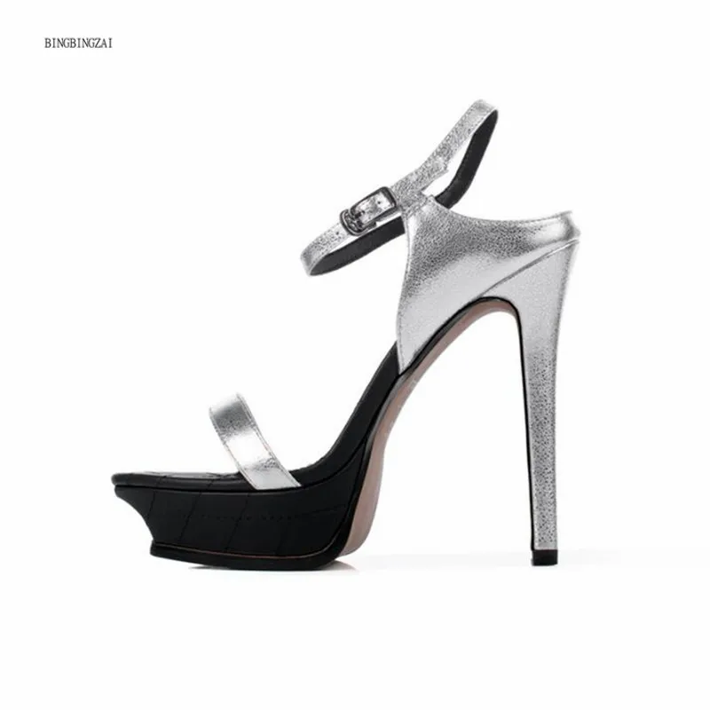 

New women's sandals net red shoes sexy women's shoes high-quality superstar fashion show 13CM stiletto heels 3-8 9 BBZAI