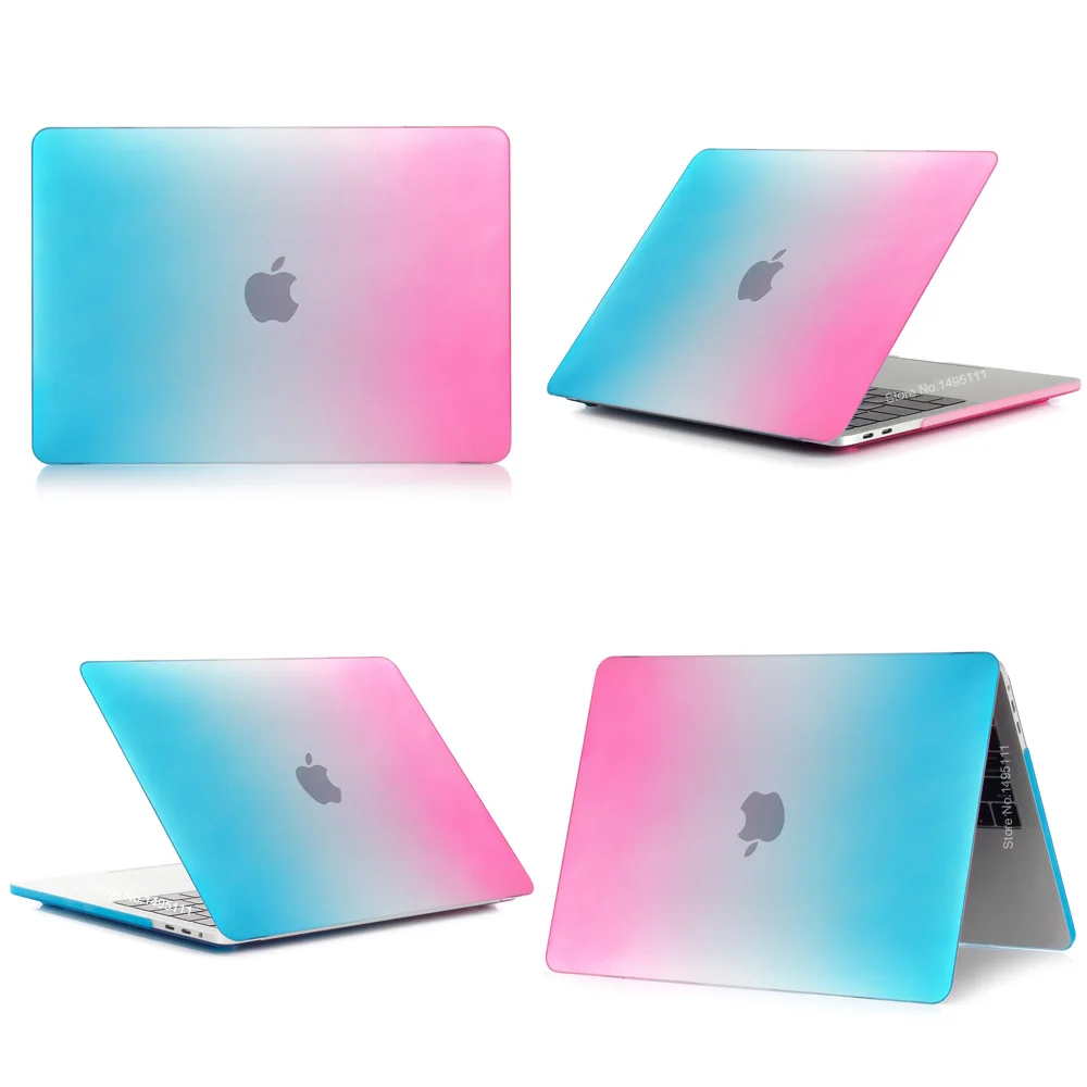2019 градиент цвета Новый чехол для MacBook Air Pro retina 11 12 13 15 mac book 3 4 дюймов с сенсорной