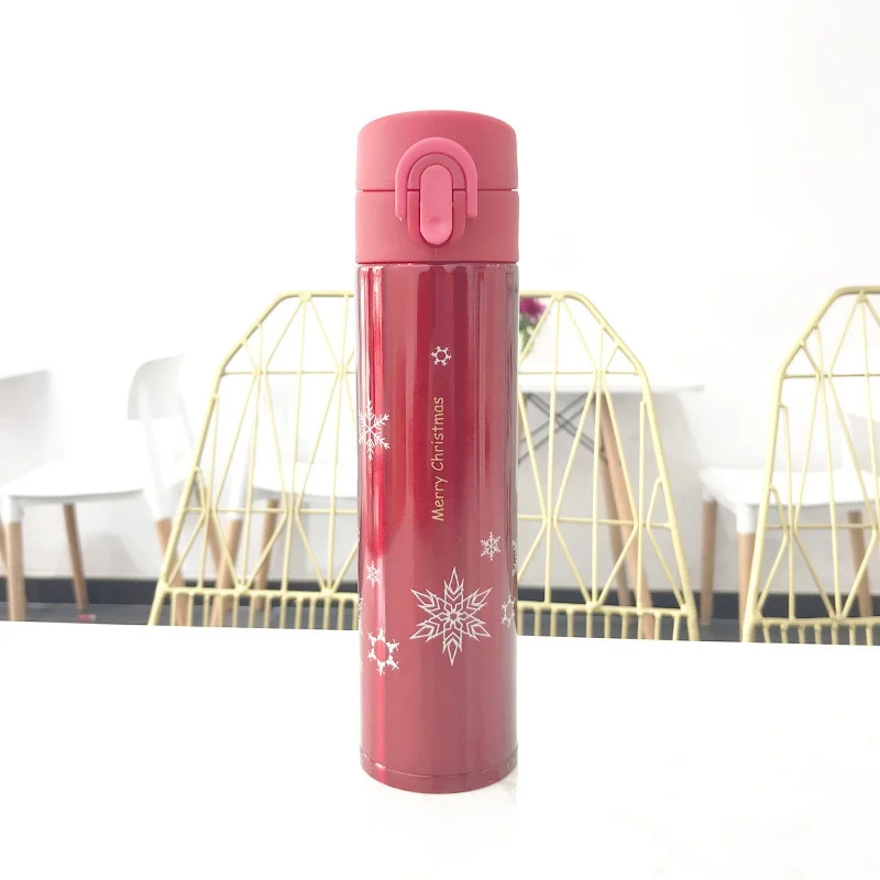 Новый 380 мл Уникальный Творческий Рождественский узор с вакуумной изоляцией
