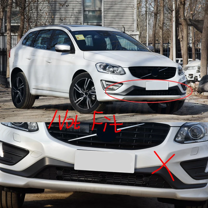 

Car Front Grille Trim Strips ABS Chrome 4pcs For Volvo XC60 2014 2015 2016 2017 Auto Exterior Modified Car Styling Accessories