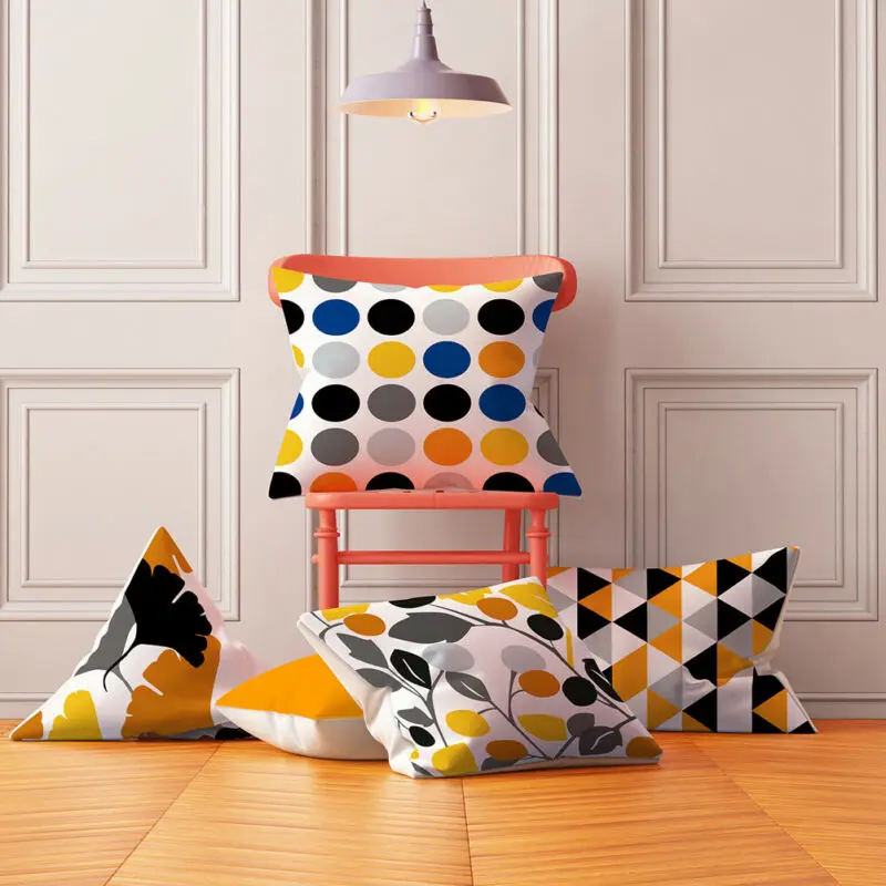 45x45 см чехол для подушки с геометрическим рисунком защитный мягкий дивана