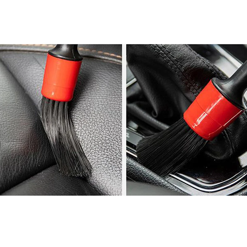 

5pcs Car Cleaning Brush Car Air Conditioning Air Outlet Brush Wheel Hub Rim Brush Engine Crevice Dirt Dust Cleaning Brush