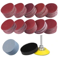 200pcs sanding discs pad kit 50mm hook and loop sandpaper with foam buffing pad grits sanding discs for rotary tools