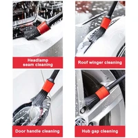 5pcs auto cleaning brush car accessories interior detailing products kit limpieza coche herramienta desmontaje automotiva