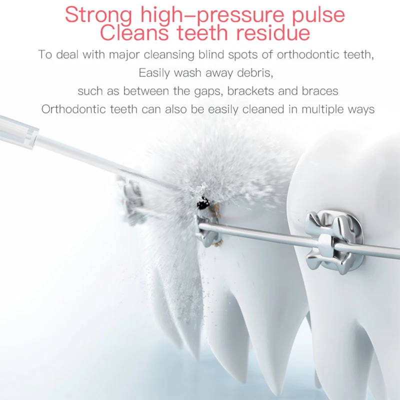 Портативный Ирригатор для полости рта USB Перезаряжаемые 3ModelsWater зубная нить струи