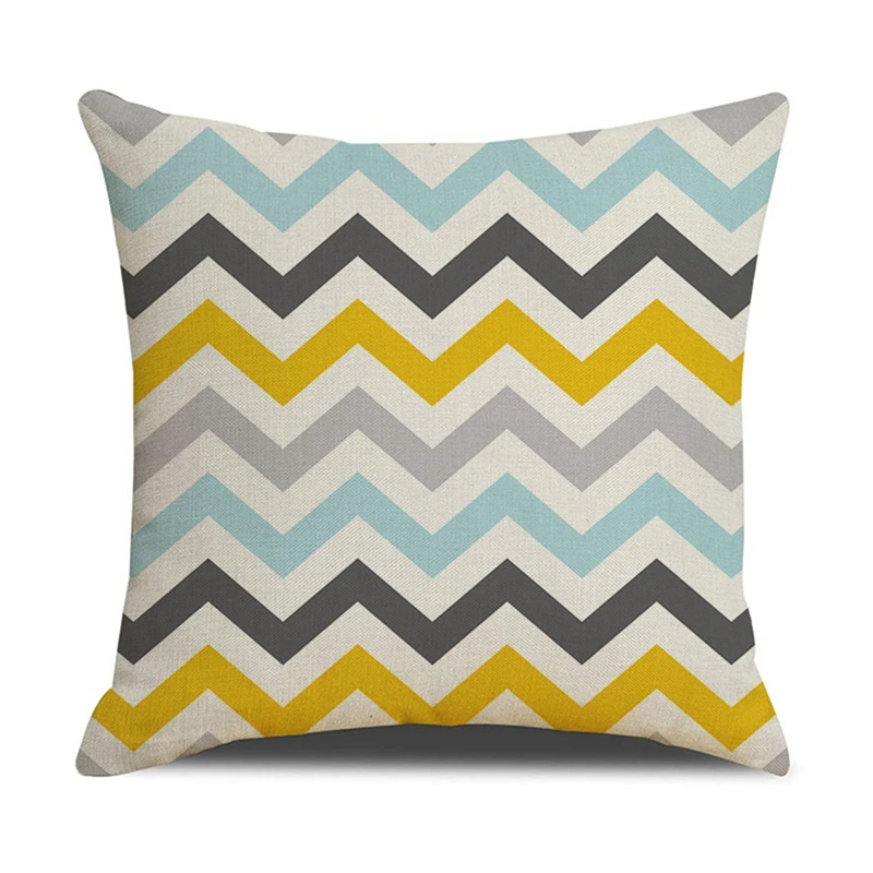 

4-Pack 45X45cm Nordic Unique Geometric Pattern Pillow Cover & 6Pcs Decorative Throw Pillow Covers 43X43cm