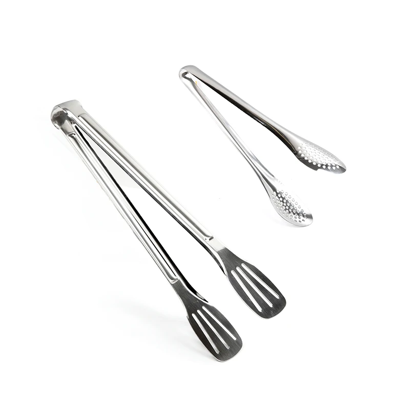 Clip de comida de acero inoxidable, tres l&iacute;neas de goteo, espesado, para barbacoa, carne, pan, barbacoa, Buffet-0