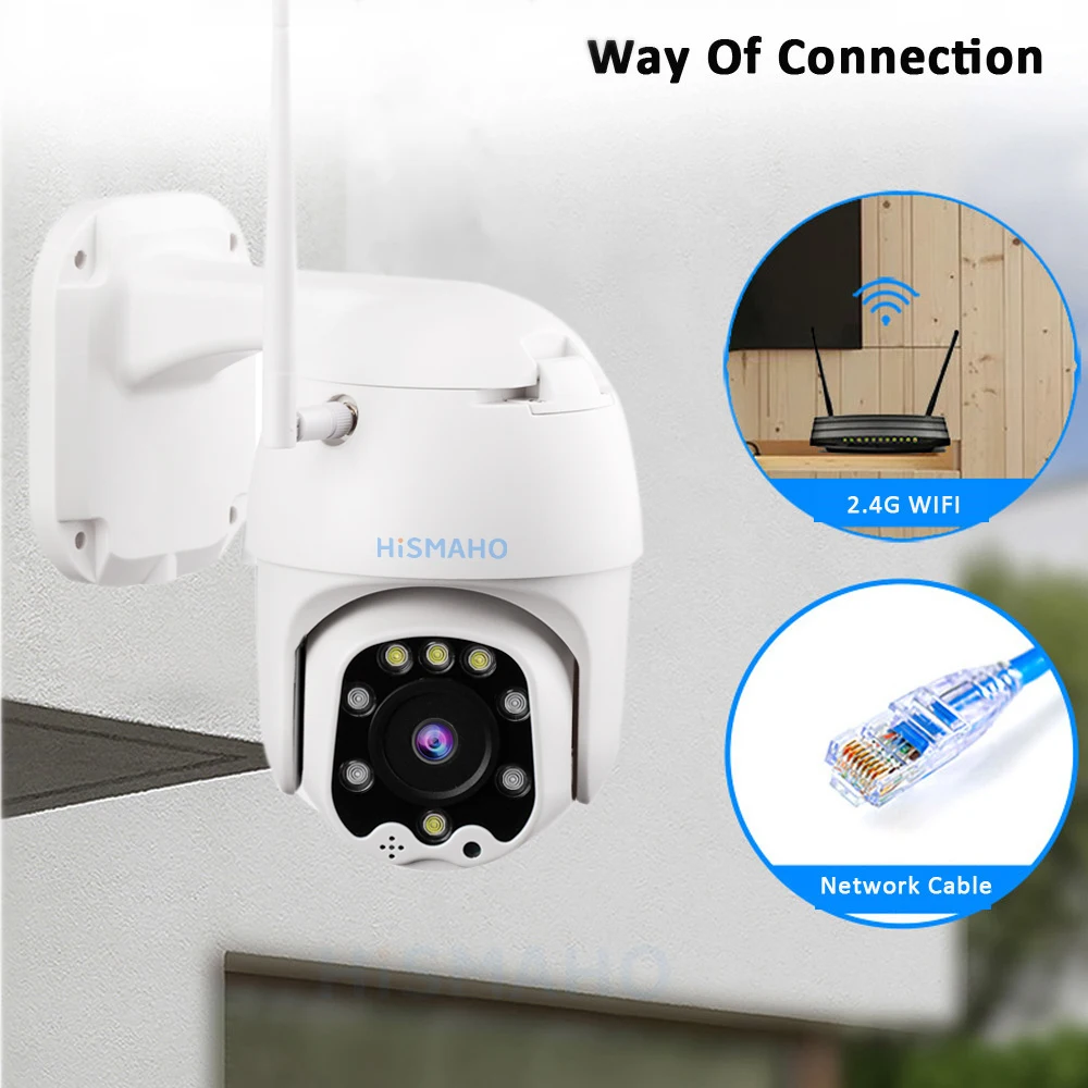 Wi-Fi беспроводная камера 1080P 2MP 5X оптический зум PTZ скоростная купольная IP камера IR двухсторонняя аудио H.265X охранное наблюдение на открытом воздухе