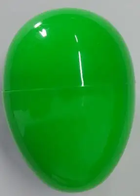 Green 100 шт 40*60 мм маленькое пластиковое пасхальное яйцо сплошной цвет пустые пластиковые яйца капсулы для пасхи/подарка/вечерние украшения 100 шт/партия - Цвет: Green