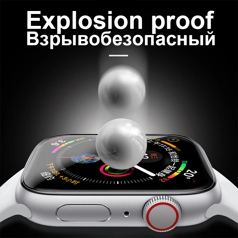 3D полное покрытие ПЭТ Защитная пленка для Apple iWatch серии 5 4 40 мм 44 мягкая часов 1 2 3 38