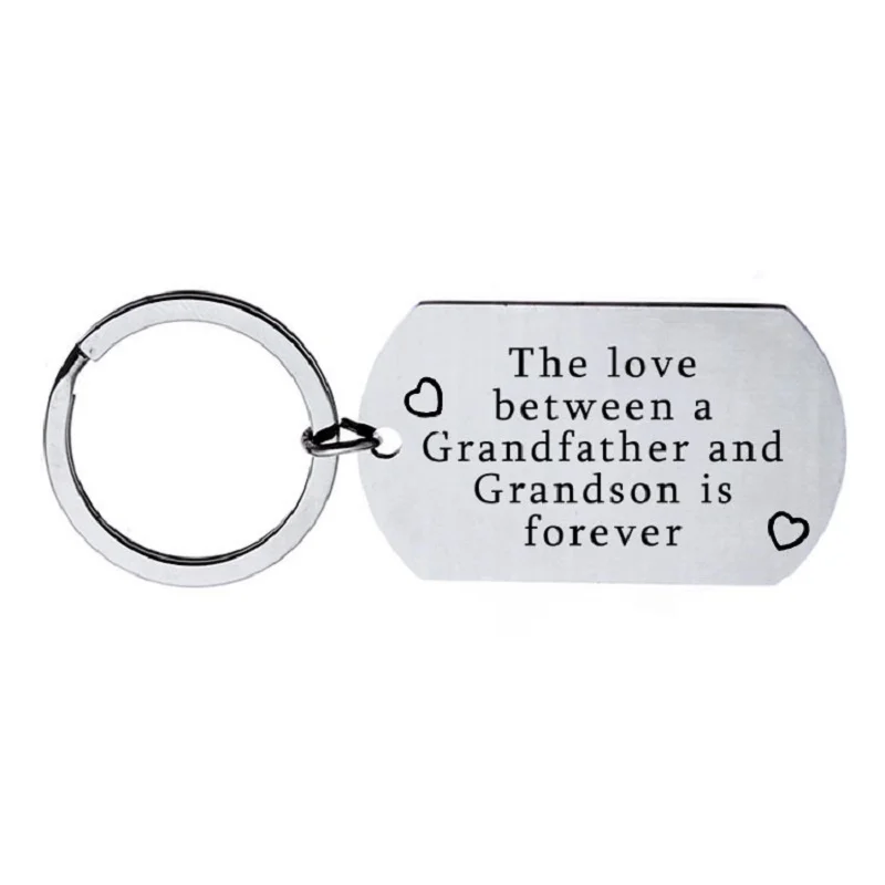 New fashion white rings for keys simple lettering The love b