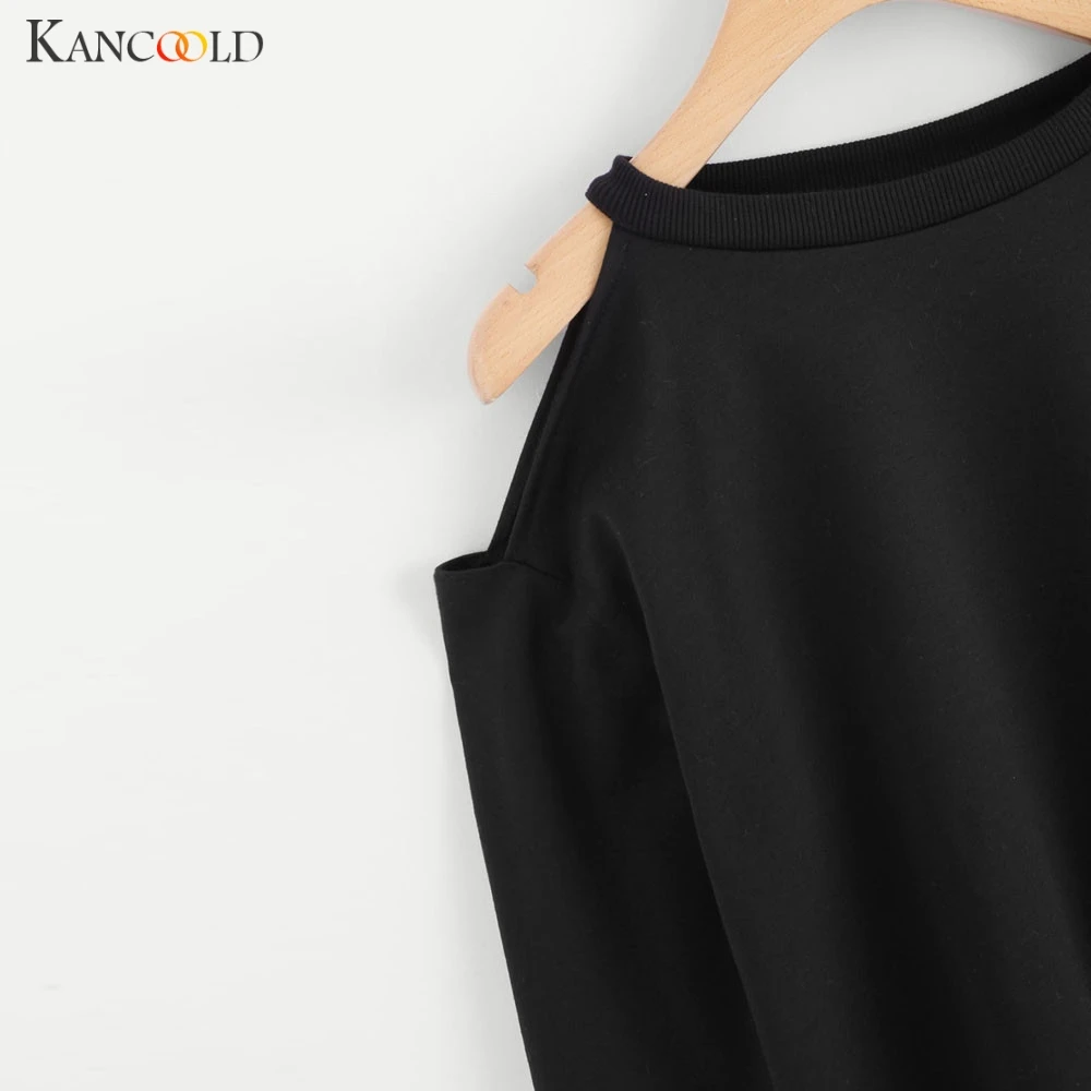 KANCOOLD, свитшоты, новинка, сексуальные, с открытыми плечами, пуловеры, топы, для женщин, в полоску, спортивная одежда, зимняя, с длинным рукавом, женская блузка, Sudaderas 09