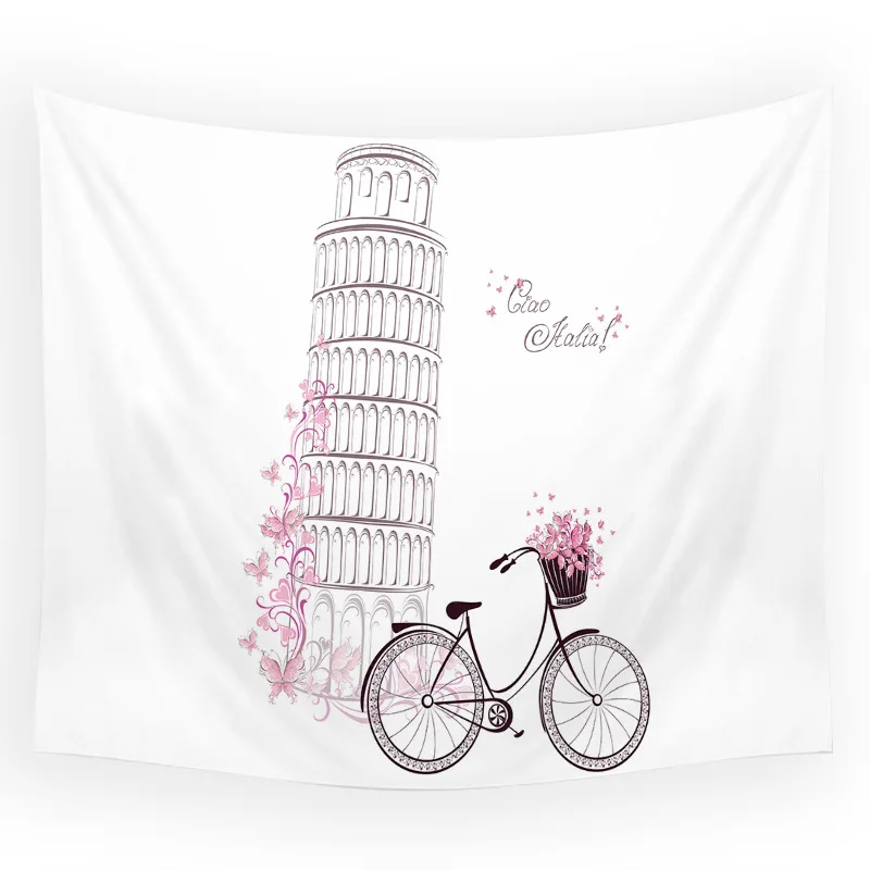 Эйфелева башня Парижа прикроватная Пизы декоративный фон ткань комната ландшафт