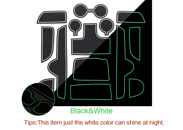 

Для KIA Forte K3 Cerato 2019-2020 противоскользящий коврик для чашки с прорезями для ворот, нескользящая накладка, аксессуары для интерьера, ПВХ