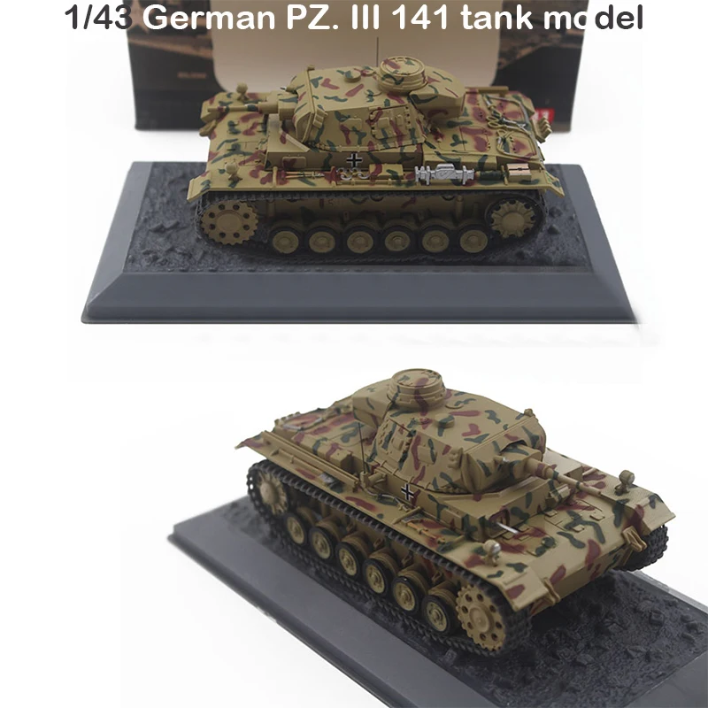 Редкие и тонкие 1/43 1944 г. Немецкий PZ. III 141 модель танка третий бронированный Отдел