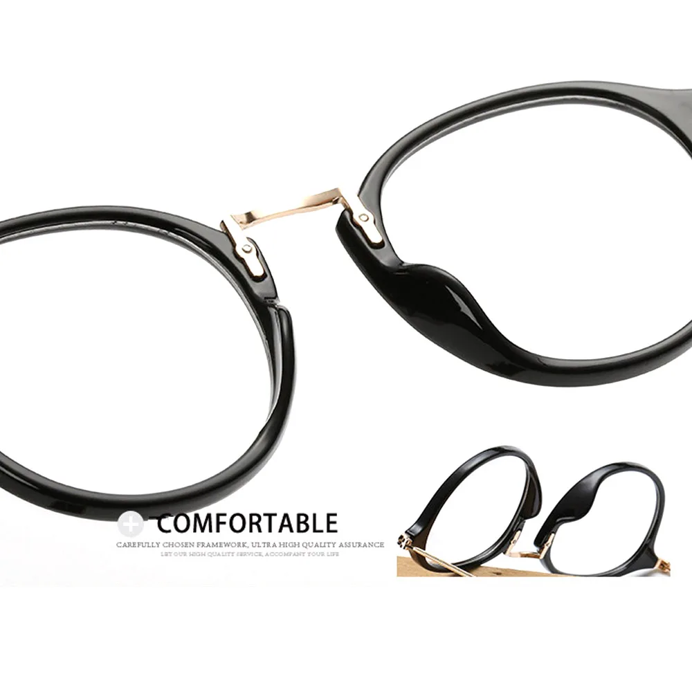 Круглые очки в стиле ретро для мужчин и женщин модная оправа очков с нулевым