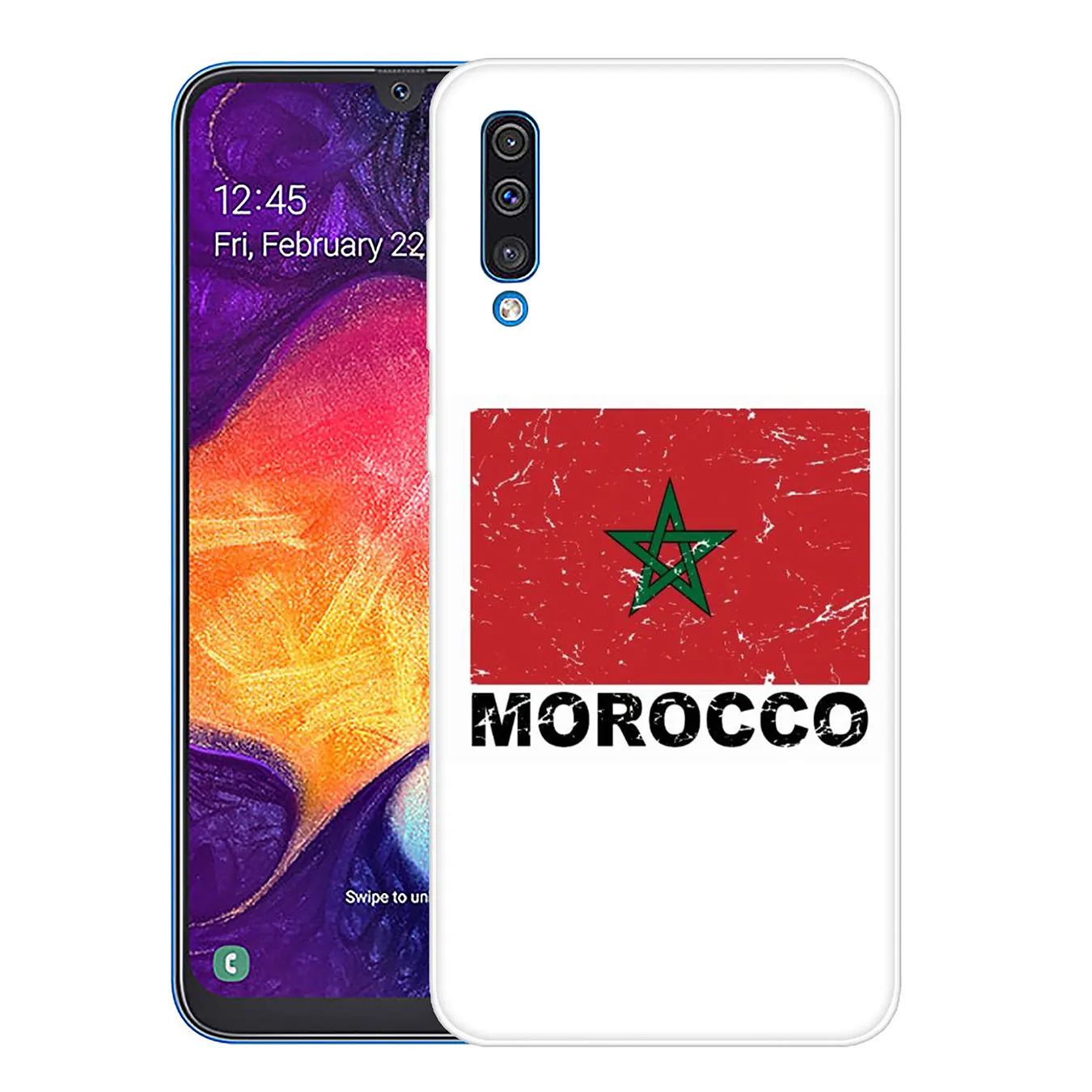 12 Lavaza с изображением флага Марокко футбол чехол для телефона чехол для samsung Galaxy A70 A60 A50 A40 A30 A20 A10 M10 M20 M30 M40 A20e крышка - Цвет: 12