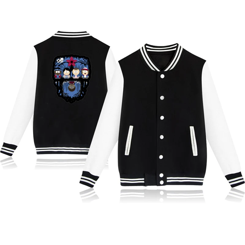 baseball jacket 6 Г. Странные вещи, куртки светящиеся для мальчиков и девочек ясельного возраста, одежда детская бейсбольная куртка, толстовки детские зимние теплые топы для малышей - Цвет: baseball jacket 6