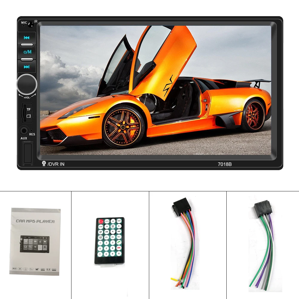 Автомагнитола AMPrime 2din мультимедийный плеер с сенсорным экраном 7 дюймов HD MP5 Bluetooth