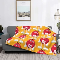 m ms chocolate candy carpet living room flocking textile a hot bed blanket bed covers luxury blanket blanket flannel