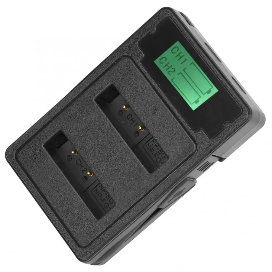 NP-BG1/FG1 Camera Battery Charger Double Charging Slot with LCD Display for Sony H7 HX5C HX7 HX9 HX30 WX10 WX1 T20 T100 H50 | Электроника
