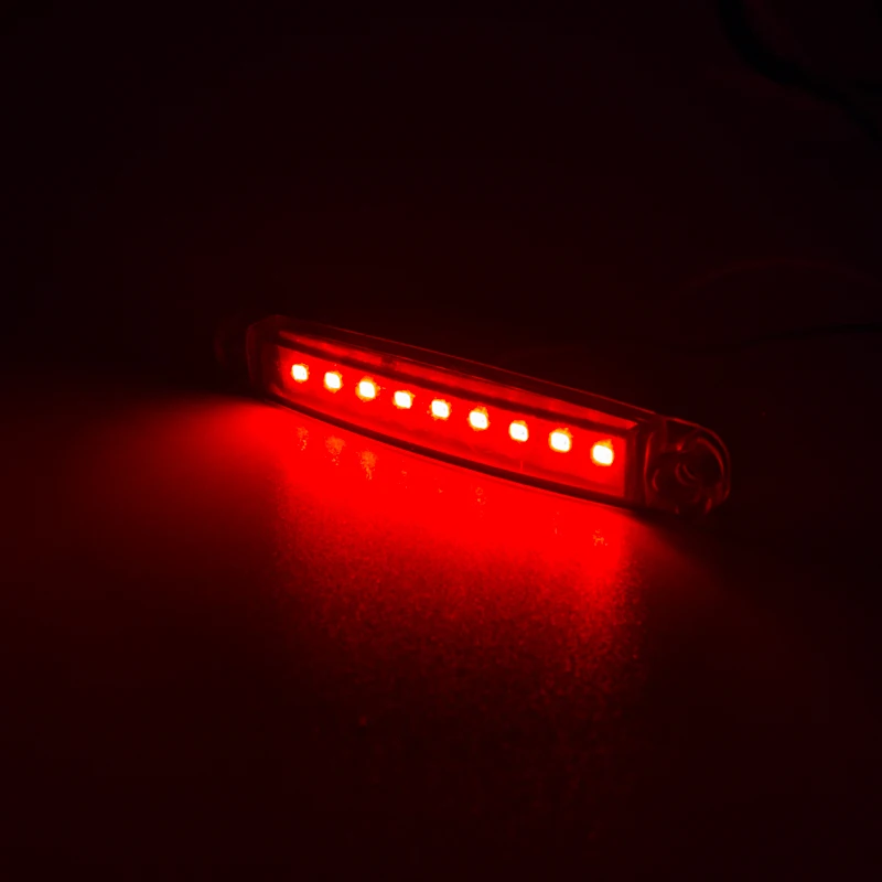 Сигнальная лампа 10x 9 светодиодов овальная клиренса прицепа грузовика для