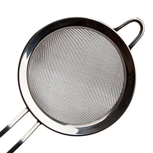 Сито для муки из проволоки сито нержавеющей стали с длинной ручкой двухслойный