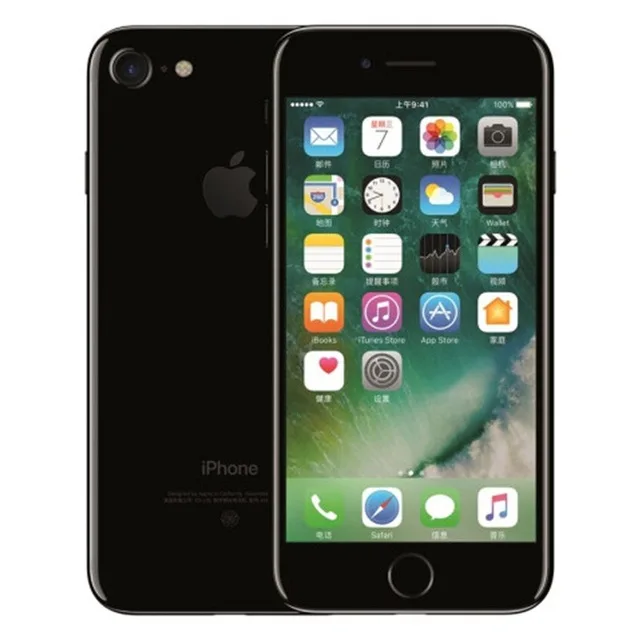 Jet Black Разблокированный смартфон Apple iPhone 7 4G LTE 4,7 дюймов Apple A10 IOS 12,0 МП камера отпечатков пальцев 32 ГБ/128 ГБ/256 ГБ rom смартфоны - Цвет: Jet Black