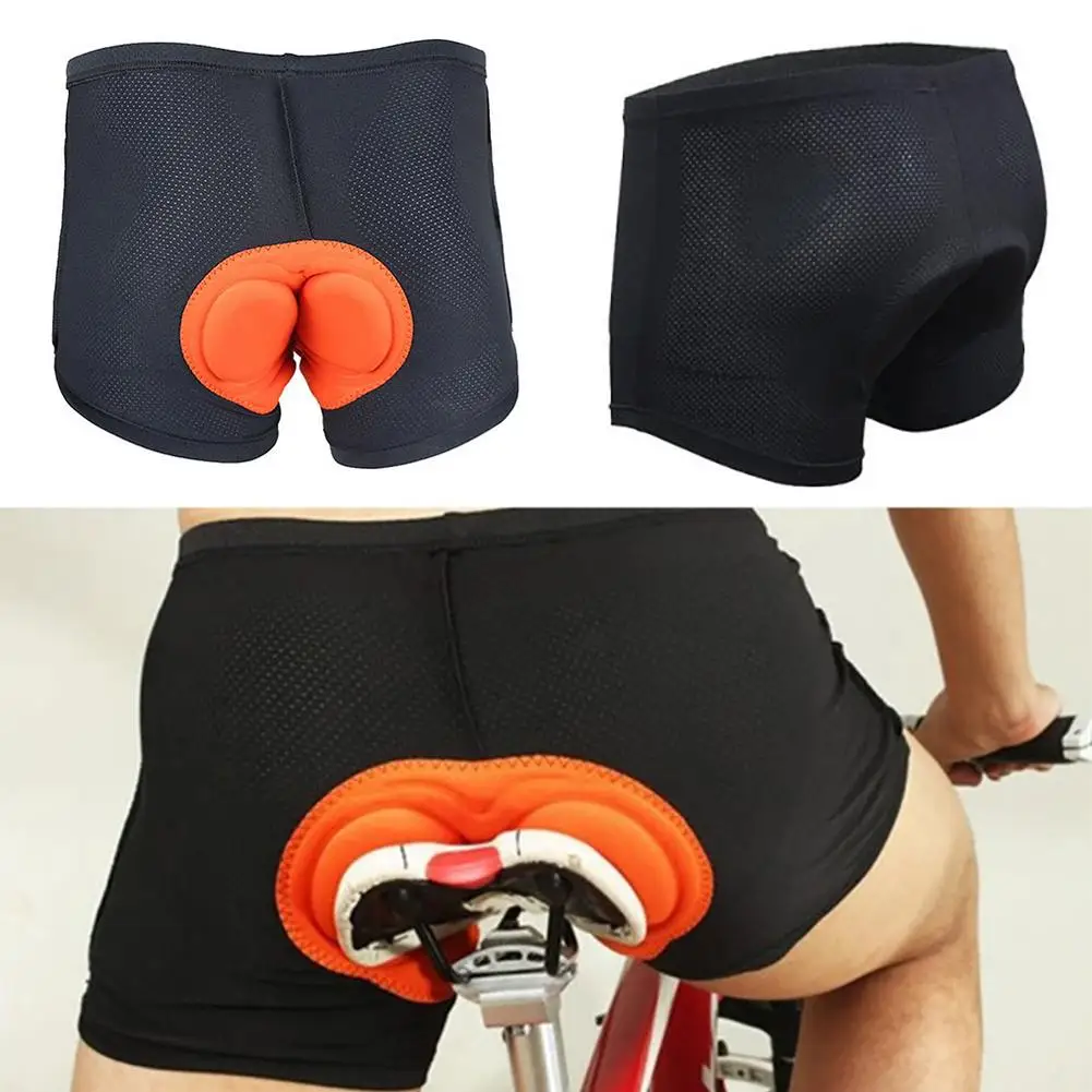

Men Bicycle Bike Sport Outdoor Underwear Anti-microbial Thickened Sponge Padded Lightweight Breathable Boxer Cycling Short Pants