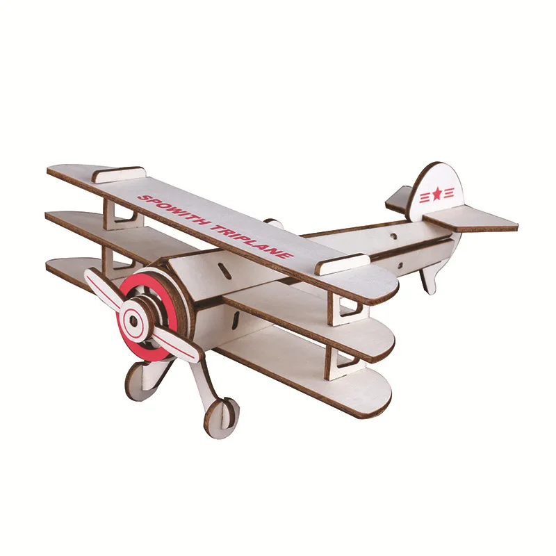 Деревянные пазлы детская модель 3D деревянная моделирования обучающих игрушек