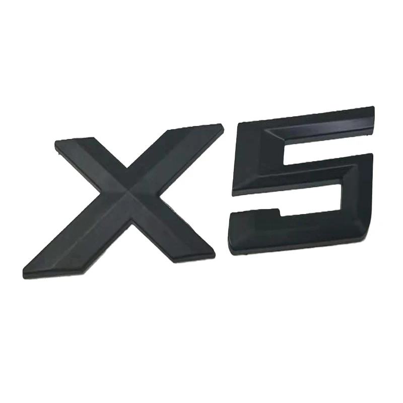Новый 3D автомобильный Стикер Матовый Черный X5 ABS наклейка значок буквы Эмблема