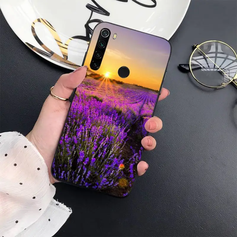 

Simple lavender Purple flowers Phone Case For Xiaomi Redmi 7 8 9t a3Pro 9se k20 mi8 max3 lite 9 note 9s 10 pro
