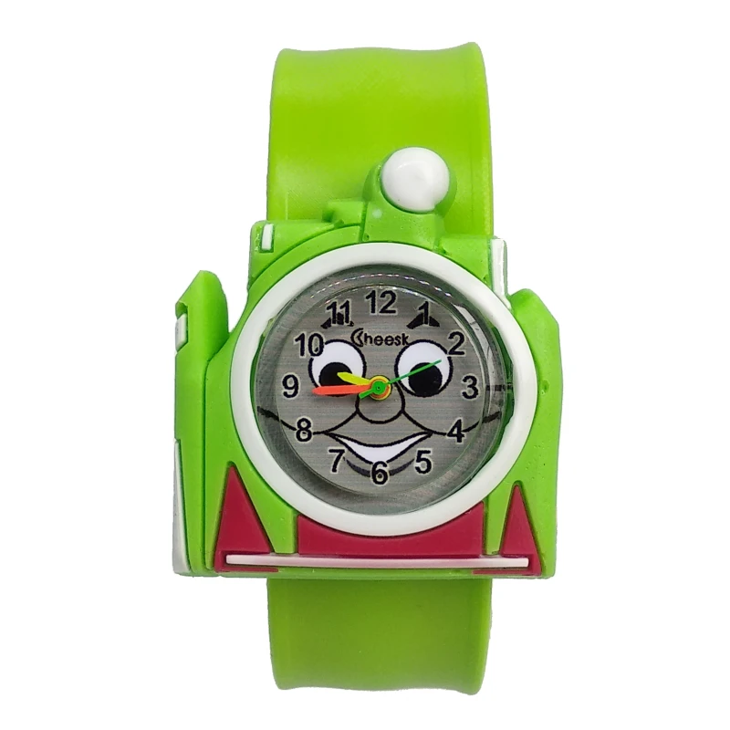Смайлик лицо мультфильм Локомотив Детские Кварцевые часы Дети наручные мужские