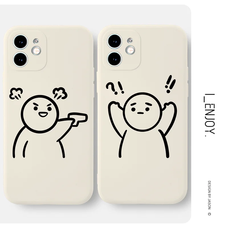 Мягкий силиконовый чехол для телефона с забавными мультяшными персонажами