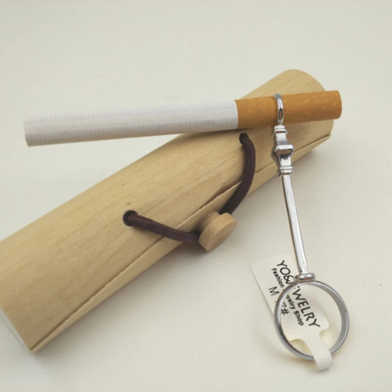 Новинка женское элегантное ретро кольцо для курения нефритовое с полкой