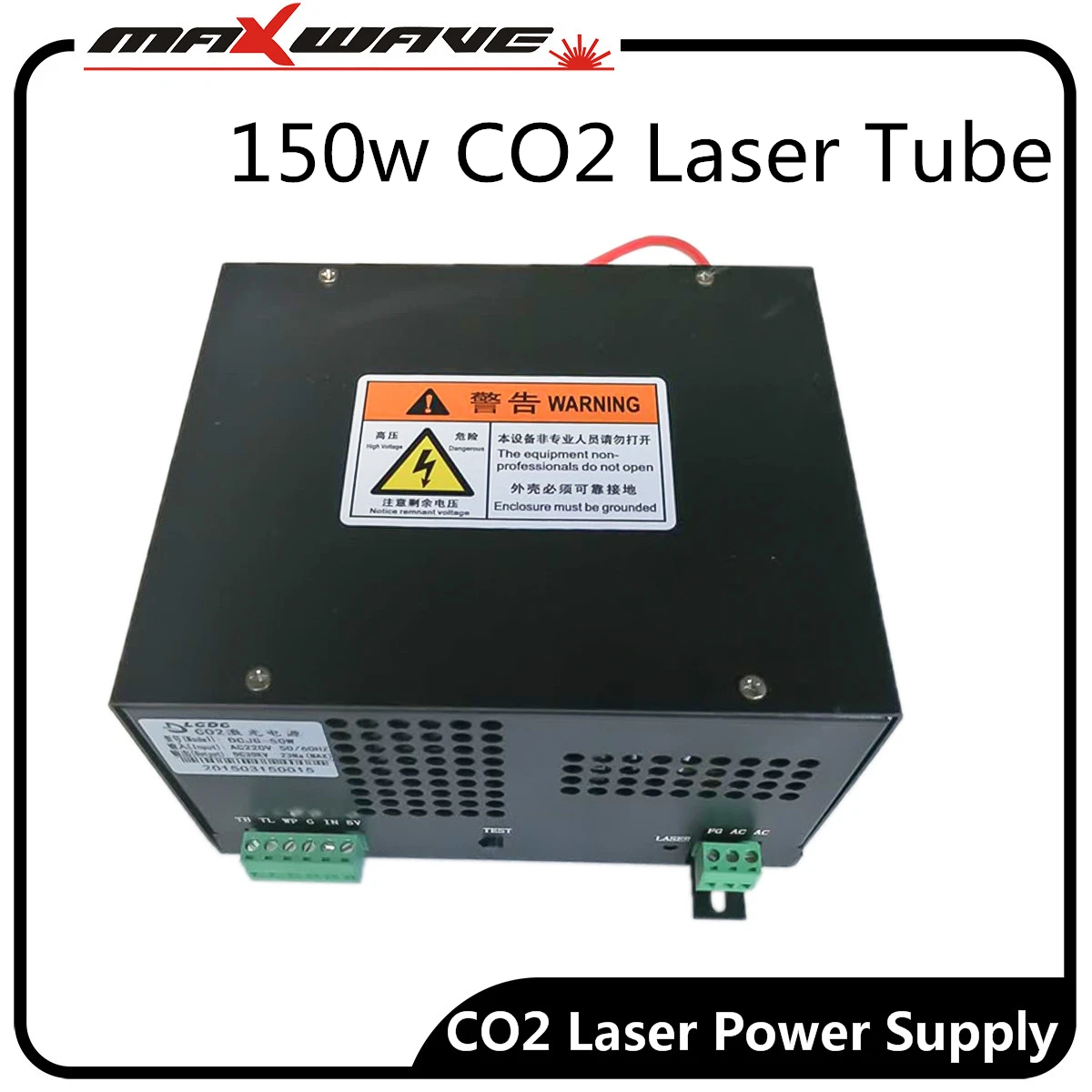 Maxwave 150 Вт CO2 лазерный источник питания MYJG 150WT 110 V/220 V для лазерной трубки