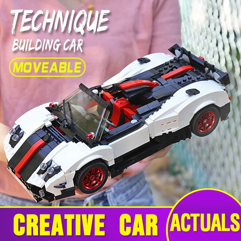 Высокотехнологичные игрушки MOULD KING 13105 набор для детского автомобиля MOC Zonda Five