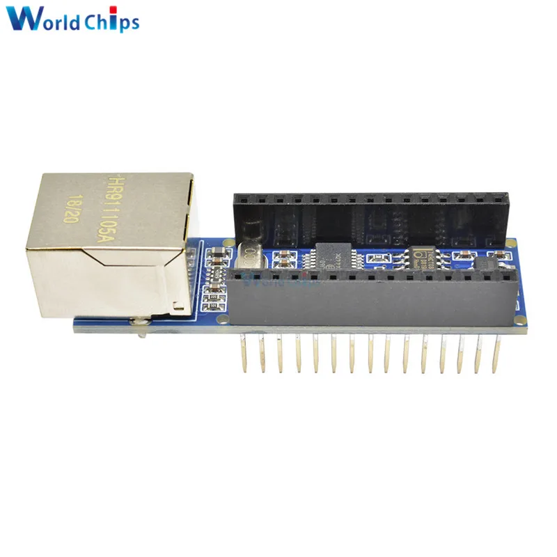 10Pcs/Lot Nano V3 Ethernet Shield ENC28J60 Microchip HR911105A Webserver Board Module for Arduino 3.0 | Электронные компоненты